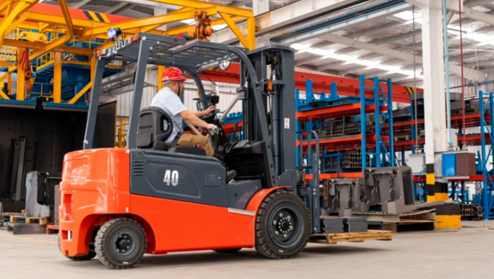 forklift in factory forklift in factory